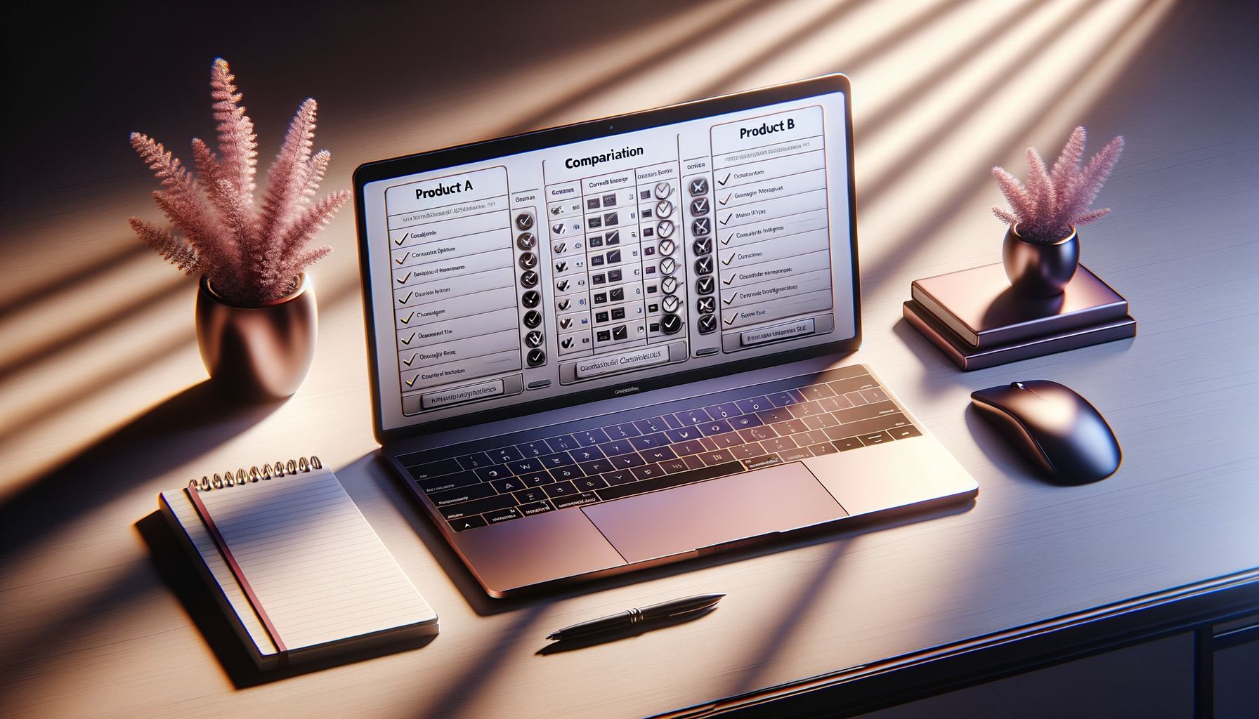 Porównanie funkcji Erowave i Roksy na laptopie na biurku