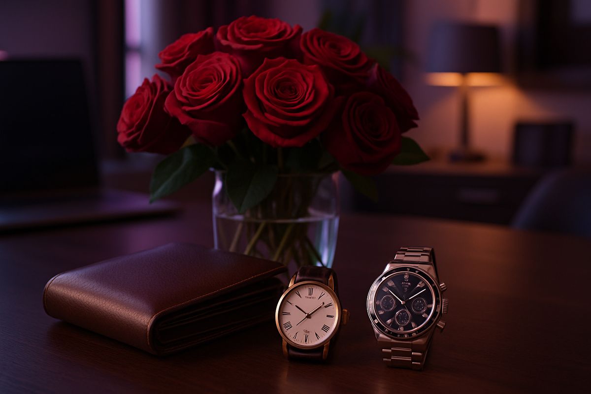 Luxury items representing the role of a sugar daddy in sugar dating.