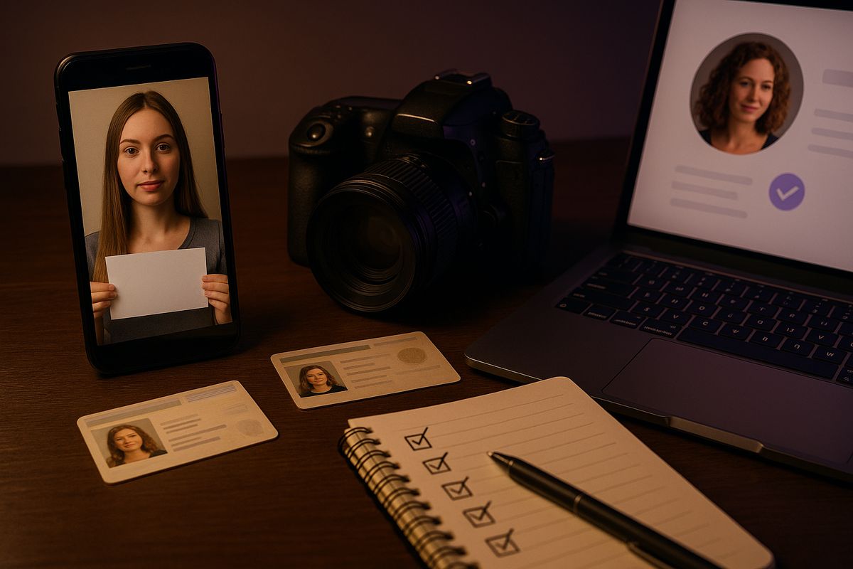 A mobile phone showing various escort verification methods on its screen.
